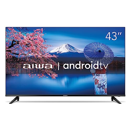 Smart TV Aiwa 43”, Android, Full HD, Borda Ultrafina, HDR10, Dolby Áudio - AWS-TV-43-BL-02-A