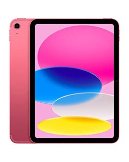 iPad da Apple (10a geração): Com chip A14 Bionic, tela Liquid Retina de 10,9 polegadas, 64 GB Wi-Fi 6 + rede celular 5G, câmera frontal de 12 MP, câmera traseira de 12 MP, Touch ID – Rosa