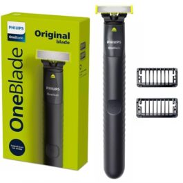 Barbeador aparador e raspador OneBlade Philips QP1424/10 com 2 Pentes – Bivolt