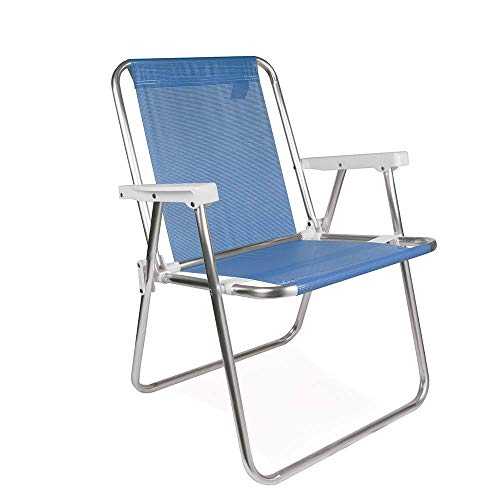 Mor - Cadeira Alta Alumínio Azul