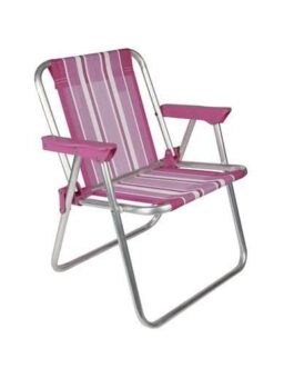 Mor – Cadeira Infantil Alta Alumínio Rosa