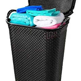 Cesto Rattan Tampa Basculada Com Alça 50 Litros Arqplast