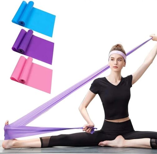 Faixa Elástica Fisioterapia Academia Thera Band Para Exercícios Multifuncionais 1,5 metro Largura 15cm Espessura 0.35mm Fisioterapia Yoga Pilates EXCLUSIVO MARCA SAMPEES (Roxo)