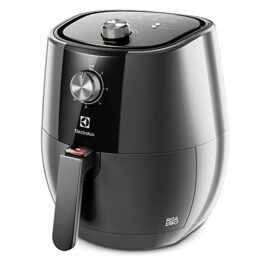 Fritadeira Elétrica sem oleo Electrolux Airfryer 4L 8 receitas pré-sugeridas desligamento automatico cesto removivel 1400W EAF30 grafite 220v