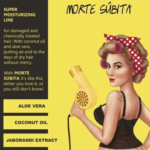 Lola Cosmetics - Morte Subita - Shampoo hidratante para cabelos secos e danificados que foi quimicamente tratado vegano, livre de crueldade, sem parabenos, sem sulfatos, 250 ml - Imagem 4