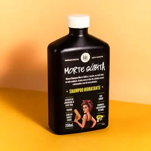 Lola Cosmetics - Morte Subita - Shampoo hidratante para cabelos secos e danificados que foi quimicamente tratado vegano, livre de crueldade, sem parabenos, sem sulfatos, 250 ml - Imagem 5