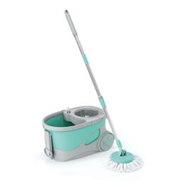 Mop Giratório Ciclone, Balde 20 litros com cesto inox e Rodinhas, MOP7290, Flash Limp