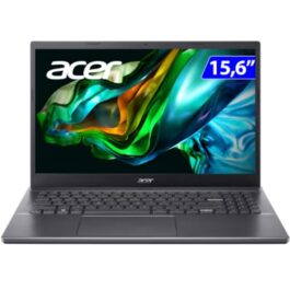 Notebook Acer Aspire 5 A515-57-55B8 Intel Core i5 12º Geração 8GB RAM 256GB SSD (UHD) 15.6″ LED Full HD TN 60hz Cinza aço Windows 11H