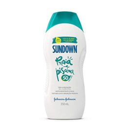 Johnson’s Sundown Protetor Solar Corpo E Rosto Praia E Piscina Fps 50 350Ml