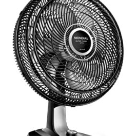 Ventilador 40cm Super Turbo 8 Pás, Mondial, Preto/Prata, 140W, 110V – VTX-40-8P