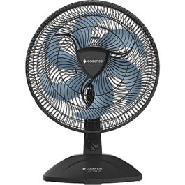 Ventilador Cadence Eros Turbo, 110V Preto e Azul, VTR409