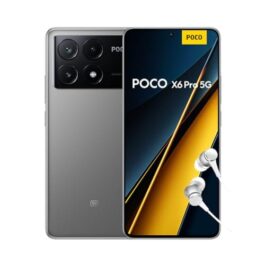 Smartphone Xiaomi POCO X6 Pro 5G 12GB+512GB NFC Dimensity 8300-Ultra 64MP câmera tripla 67W 120Hz AMOLED (Cinza)