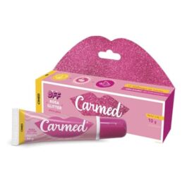 CARMED BFF Rosa Glitter Hidratante Labial com cor 10g