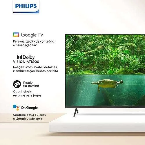 Smart TV Philips 70" 4K 70PUG7408/78, Google TV, Comando de Voz, Dolby Vision/Atmos, VRR/ALLM, Bluetooth - Image 3