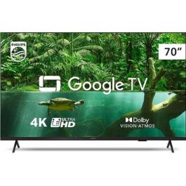 Smart TV Philips 70″ 4K 70PUG7408/78, Google TV, Comando de Voz, Dolby Vision/Atmos, VRR/ALLM, Bluetooth