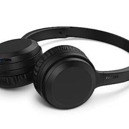 Headphone Philips bluetooth on-ear com microfone e energia para 15 horas na cor preto TAH1108BK/55