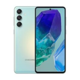 Samsung Galaxy M55 5G, Câmera Tripla Traseira de até 50MP, Selfie de 50MP, Nightography, Apagador de objetos, Tela Super AMOLED + de 6.7″ 120Hz Vision Booster, 256 GB, 8GB de RAM – Verde Claro