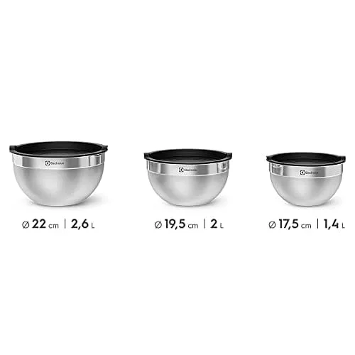 Conjunto de Bowls Tigelas de Inox com Tampa Plástica Electrolux - Image 3