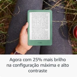 Novo Kindle (16 GB – modelo 2024) – Leve e compacto, com tela antirreflexo, trocas de página mais rápidas, luz frontal ajustável e bateria de longa duração – Cor Preta