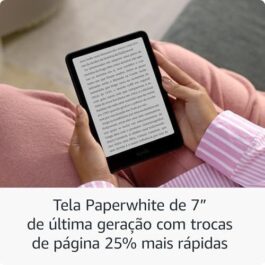 Novo Kindle Paperwhite (16 GB) – O Kindle mais rápido já lançado, com nova tela antirreflexo de 7” e bateria que dura semanas – Cor Preta