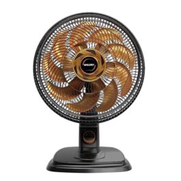 Ventilador de Mesa e Parede Mallory Egeo, Silencioso, Hélice de 15 pás, Grade Especial em Sistema TS, Máxima Vazão e Mínimo Ruído – PR-DR – 127V