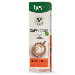 3 Corações Cápsula De Cappuccino Feito Com A Tal Da Castanha – Caixa 110G 10 Unidades 11G Cada – Tres