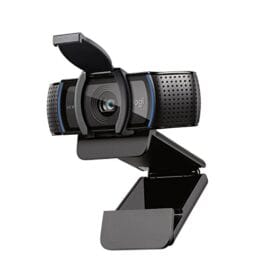 Webcam Full HD Logitech C920s com Microfone Embutido e Proteção de Privacidade para Chamadas e Gravações em Video Widescreen 1080p – Compatível com Logitech Capture