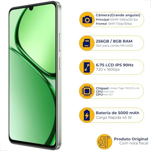 Realme C63 256 Gb Dual Sim 8 Gb Smartphone Original Verde - Image 3