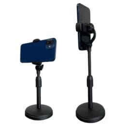 Suporte de Mesa Para Celular 360 graus Ajustável Articulado NO2PROBLEMS Universal Escritório Live Reunião Resistente