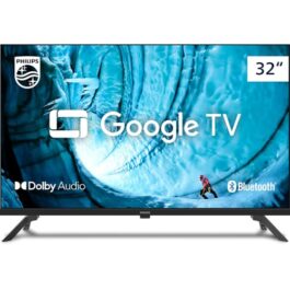 PHILIPS, Smart TV, 32” HD, 32PHG6909/78, Google TV, Comando de Voz, HDR