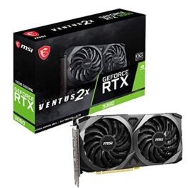 MSI Placa gráfica GeForce RTX 3060 12 GB 15 Gbps GDRR6 192-Bit HDMI/DP PCIe 4 Torx Twin Fan Ampere OC Graphics Card