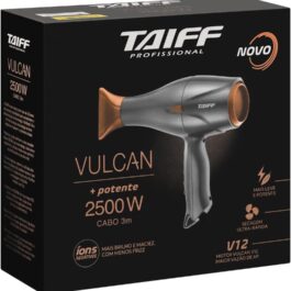Secador Profissional V12 2500 W TAIFF com Íons Negativos e Cabo Longo