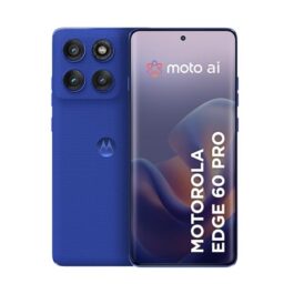 Smartphone Motorola Edge 60 PRO 5G – 256GB 24GB (12GB RAM+12GB Ram Boost) Tela Quad-Curve moto AI 50MP Sony Camera ultrarresistencia militar IP68 + IP69 – Azul Marinho