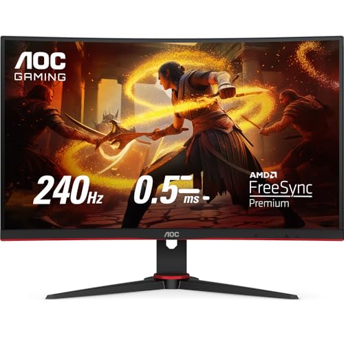 Monitor Gamer AOC LEGEND 27 240Hz 05ms PretaVermelho MEDIO C27G2ZE 0