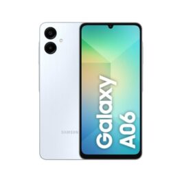 Smartphone Samsung Galaxy A06 128GB, 4GB RAM, Processador Octa-Core, Bateria de 5000mAh, Tela Infinita de 6.7″, Câmera Traseira Dupla, Dual Chip – Branco