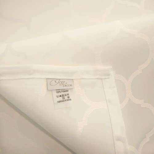 Toalha De Mesa Impermeável 4 Lugares 1,40 X 1,40 M quadrada Jacquard (Marrocos Bege) 6 Toalha De Mesa Impermeável 4 Lugares 1,40 X 1,40 M quadrada Jacquard (Marrocos Bege) - Imagem 5