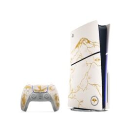 Pack do console PlayStation®5 – Edição Limitada Ouro – Ghost of Yōtei