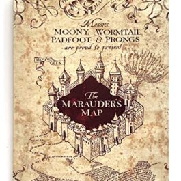 Caderno com capa Mapa do Maroto Harry Potter Paper House Productions, 60 páginas pautadas