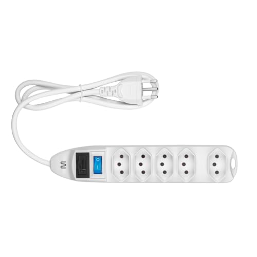 Filtro de Linha Multi com 5 Tomadas, Cabo de 1,2m e Proteção Contra Sobretensão Branco - WI300 3 Filtro de Linha Multi com 5 Tomadas, Cabo de 1,2m e Proteção Contra Sobretensão Branco - WI300