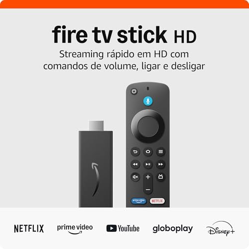 Fire TV Stick HD Geracao mais recente Com controle remoto por voz com Alexa inclui comandos de TV controles de casa inteligente e streaming em HD 0