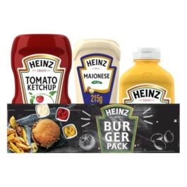 Pack Heinz com Ketchup 397g, Maionese 215g e Mostarda 255g – Alimentos e Condimentos