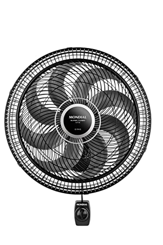 MONDIAL Ventilador de Parede 40cm Super Turbo 8 Pas PretoPrata 140W 110V VTX 40P 8P 0