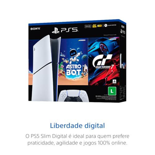 PlayStation®5 Slim Digital 825GB – Pacote ASTRO BOT e Gran Turismo 7 3 PlayStation®5 Slim Digital 825GB – Pacote ASTRO BOT e Gran Turismo 7 - Imagem 3